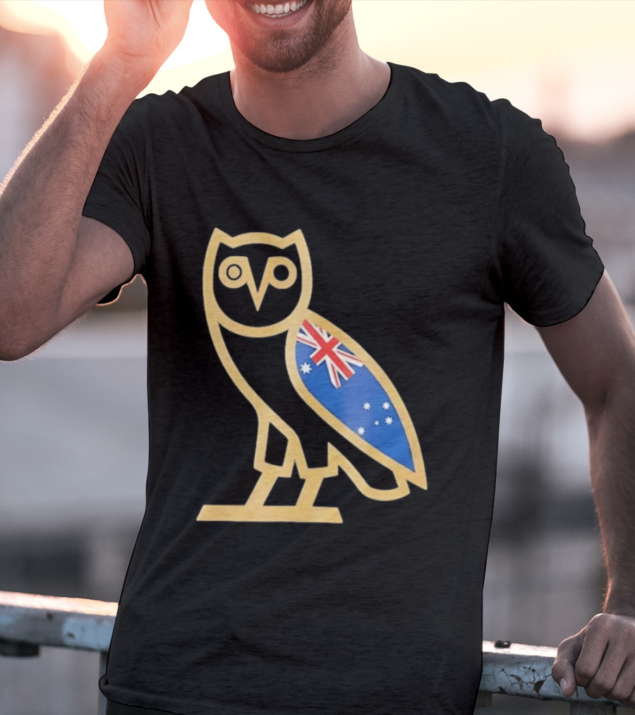 OVO Owl With Australia Flag T-Shirt