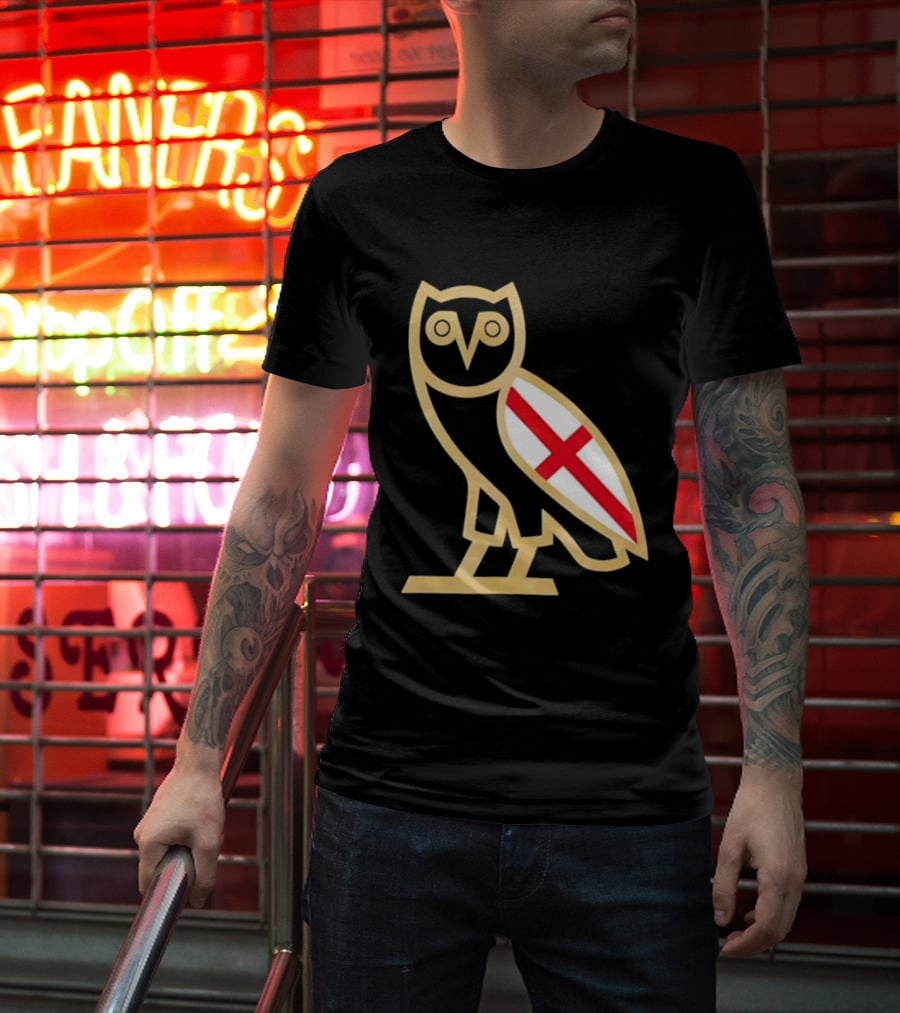 OVO Owl England Flag T-Shirt