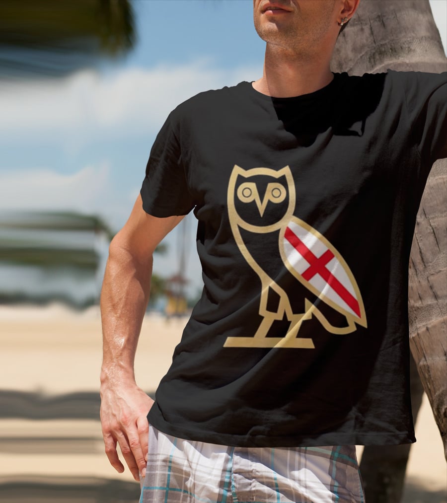 OVO Owl England Flag T-Shirt