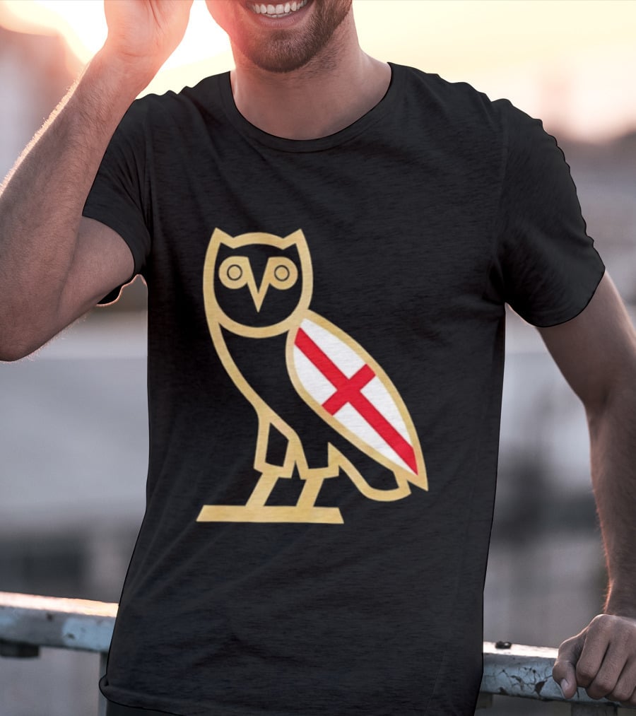 OVO Owl England Flag T-Shirt