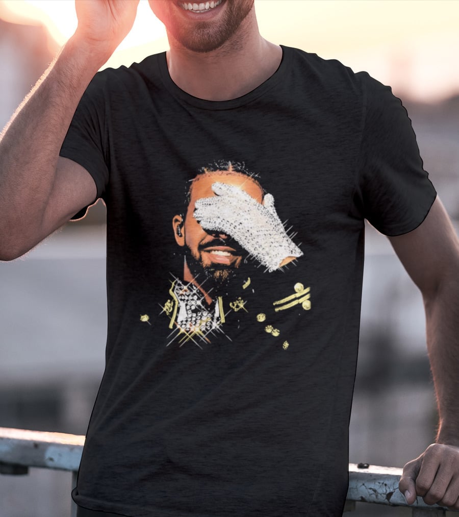 Drake Iceman Pay Tribute To Michael Jackson Glitter Glove Iconic Gesture T-Shirt