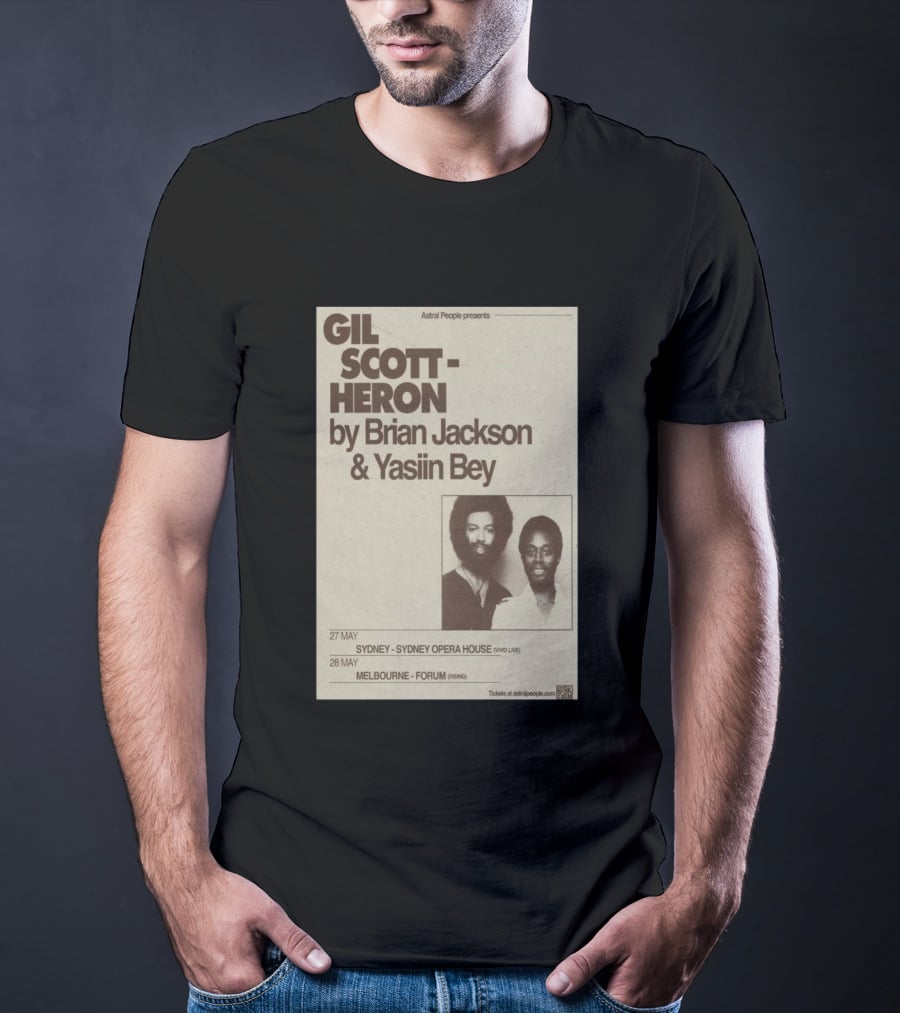 Gil Scott Heron Brian Jackson Yasiin Bey Sydney Opera House May 27 Melbourne Forum May 28 T-Shirt