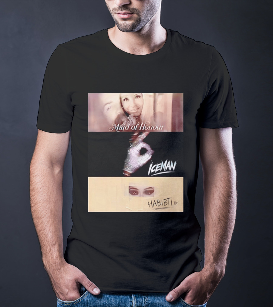 Maid Of Honour Iceman Habibti Mashup With Glove And Portraits T-Shirt
