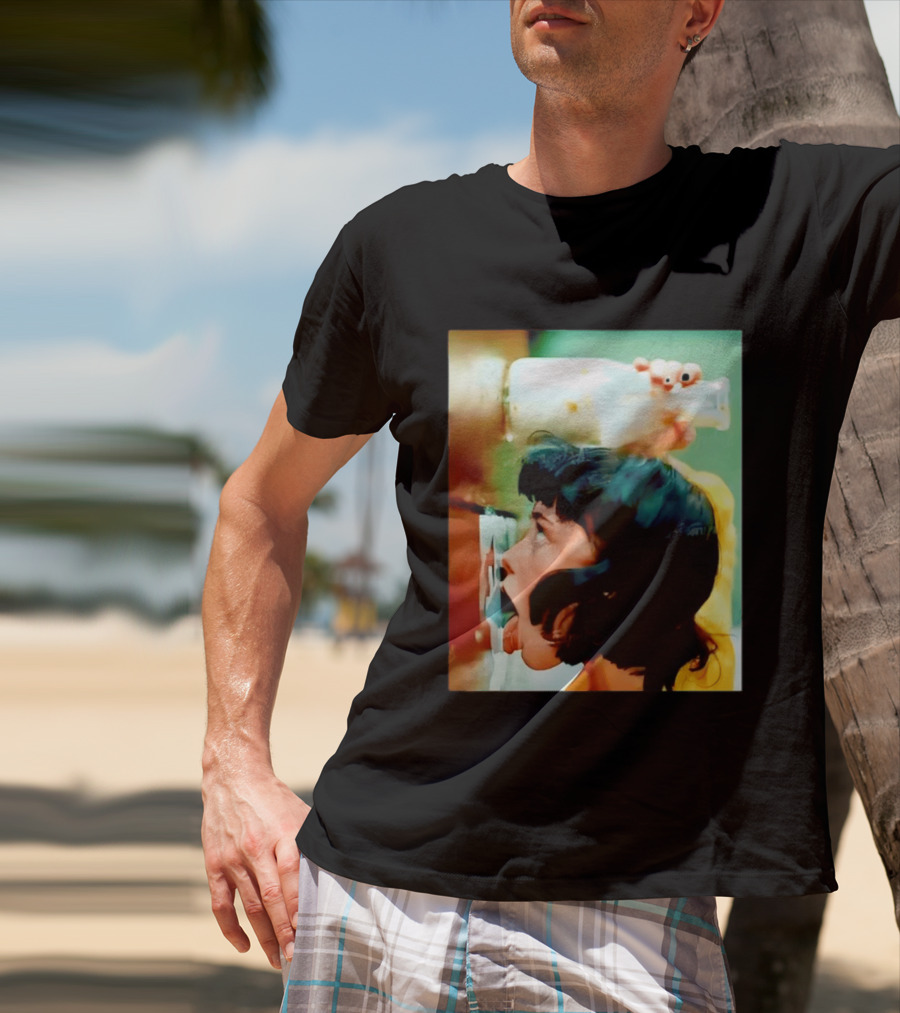 The Girl With Banging Head Licking Milk Scene T-Shirt