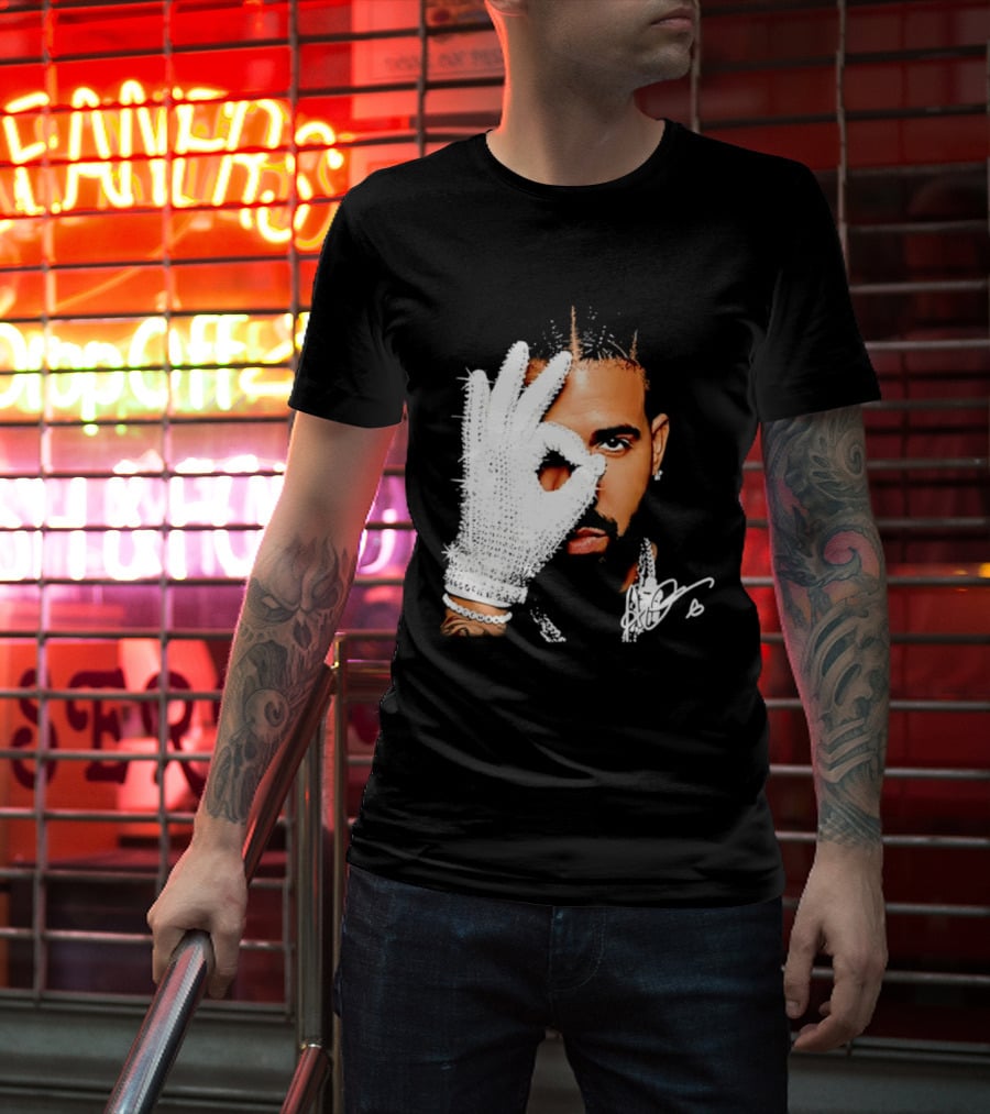 The Iceman Drake Rhinestone Glove T-Shirt