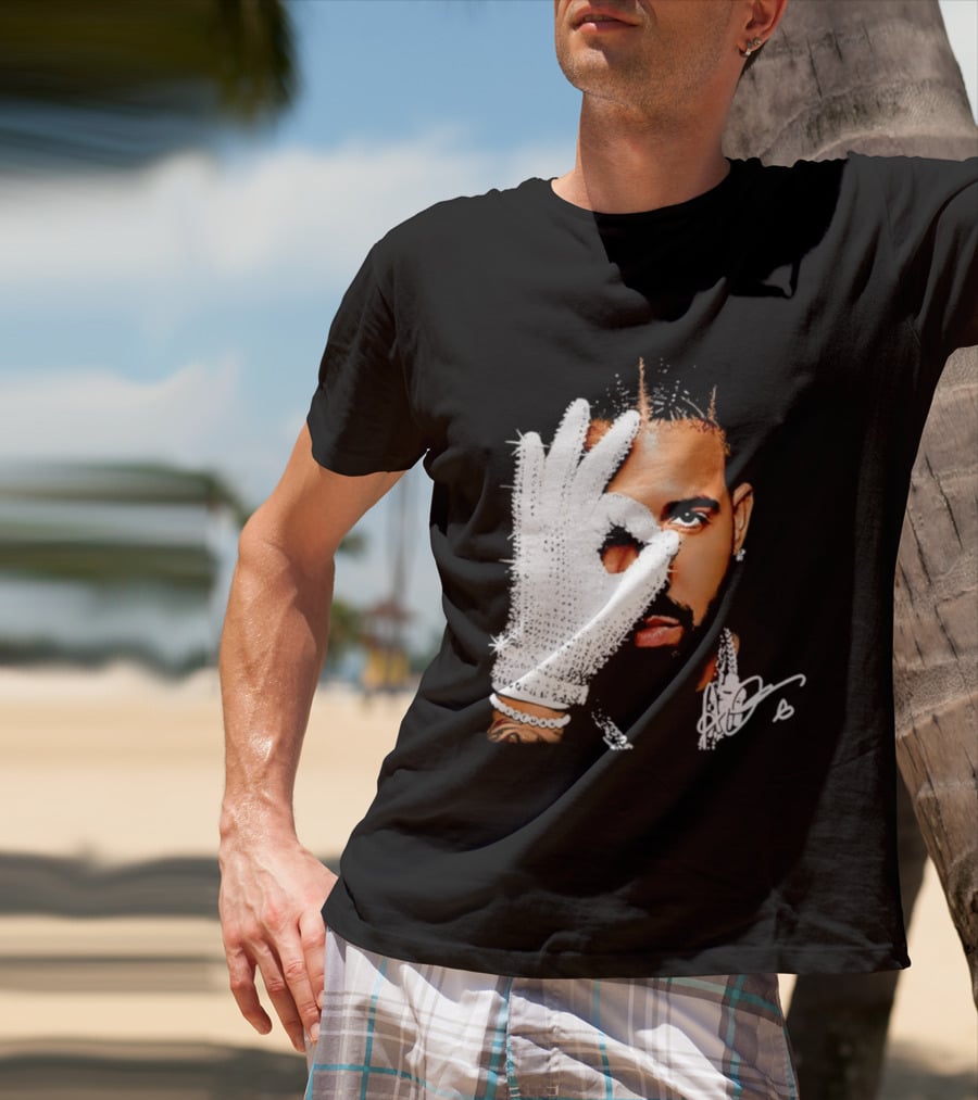 The Iceman Drake Rhinestone Glove T-Shirt
