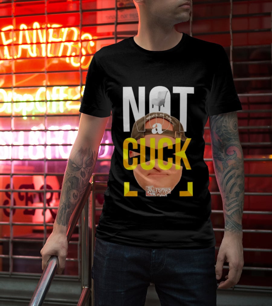 Not A Cuck With The Dan Le Batard Show And Stugotz Chair Hat And Face T-Shirt