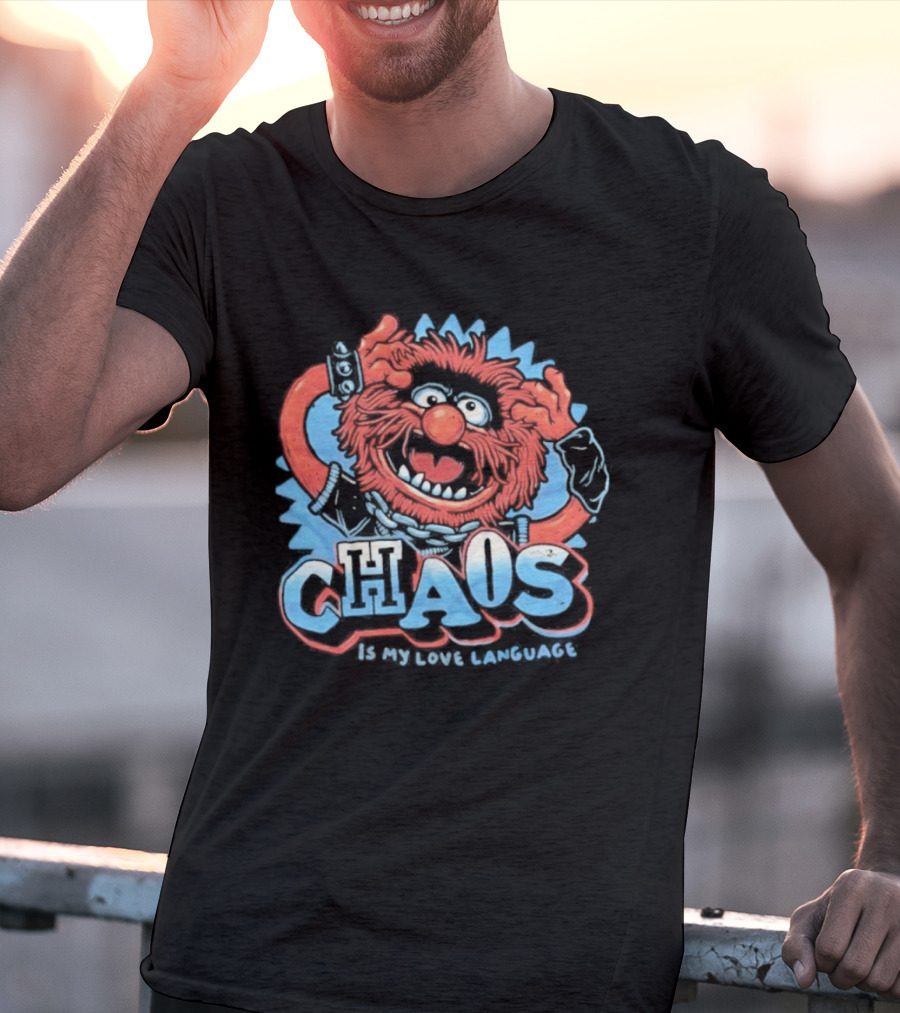 Muppets Animal Chaos Is My Love Language Drummer T-Shirt
