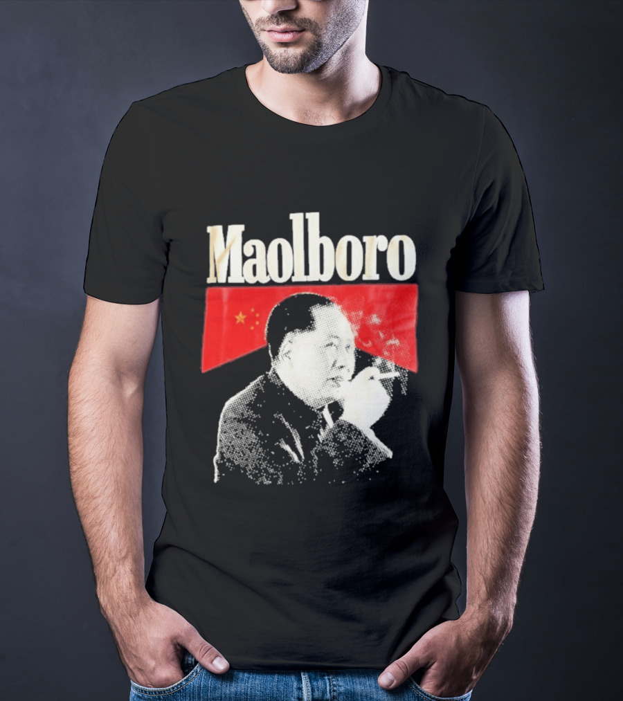 Maolboro Mao Zedong Chinese Flag Mashup T-Shirt