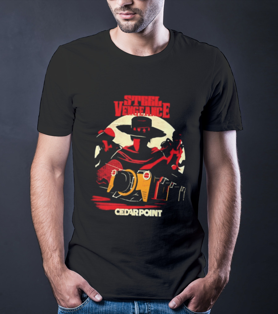 Steel Vengeance Cedar Point Wild West Cowboy Adventure T-Shirt