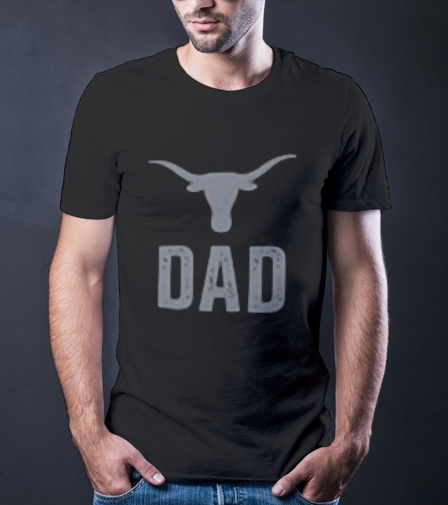 Texas Longhorns Dad Father's Day 2026 Two Sided T-Shirt