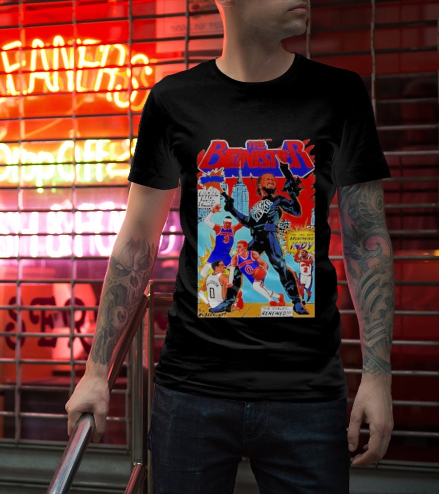 The Brunisher Jalen Brunson Knicks Comics Empire State Mocks Indiana T-Shirt