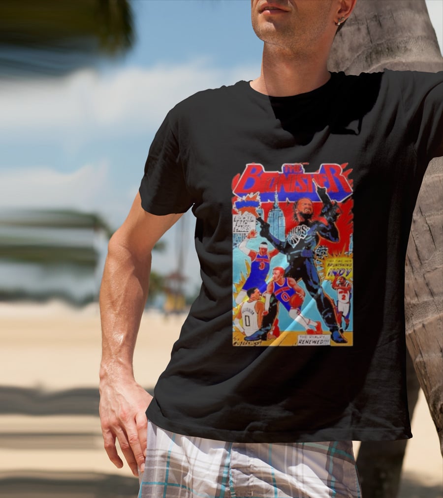The Brunisher Jalen Brunson Knicks Comics Empire State Mocks Indiana T-Shirt