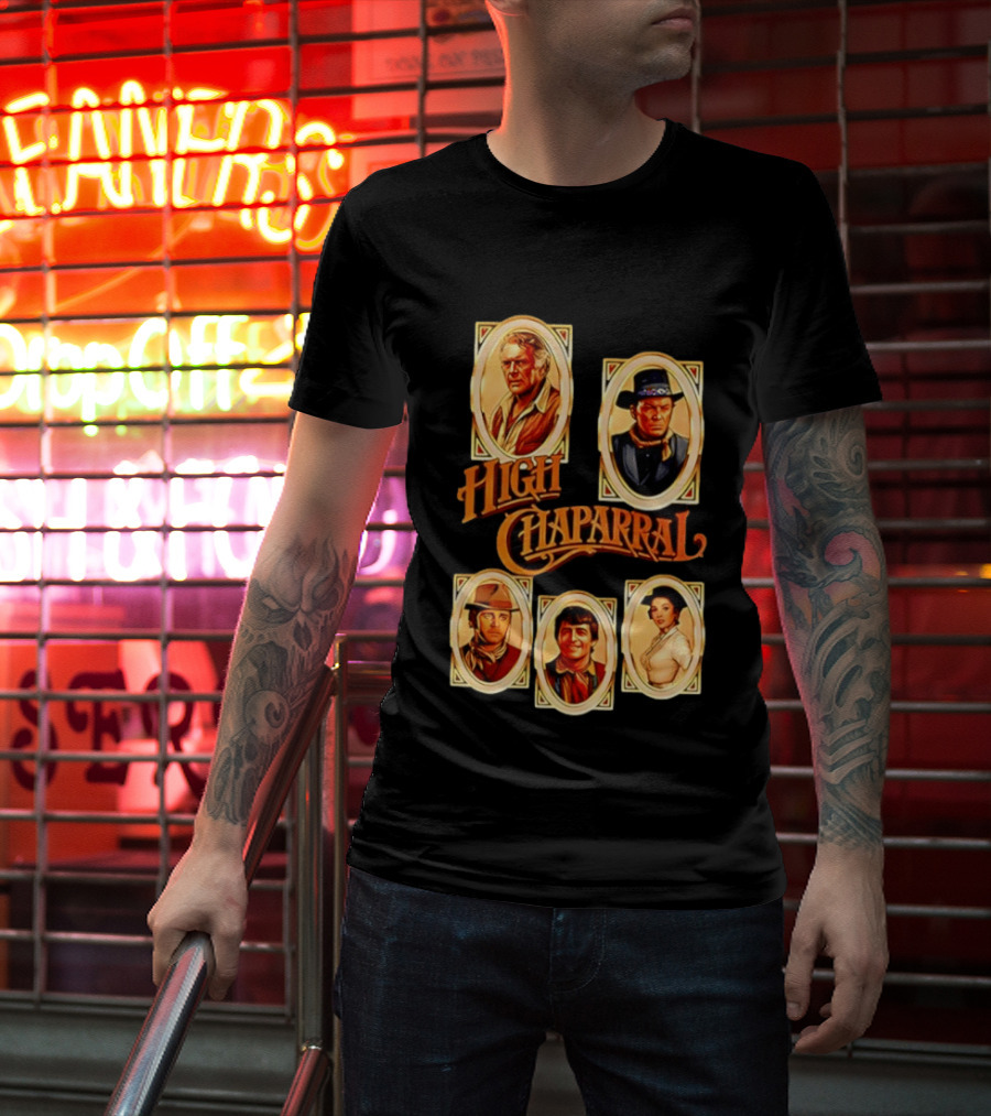 High Chaparral Classic Western Characters Collection T-Shirt