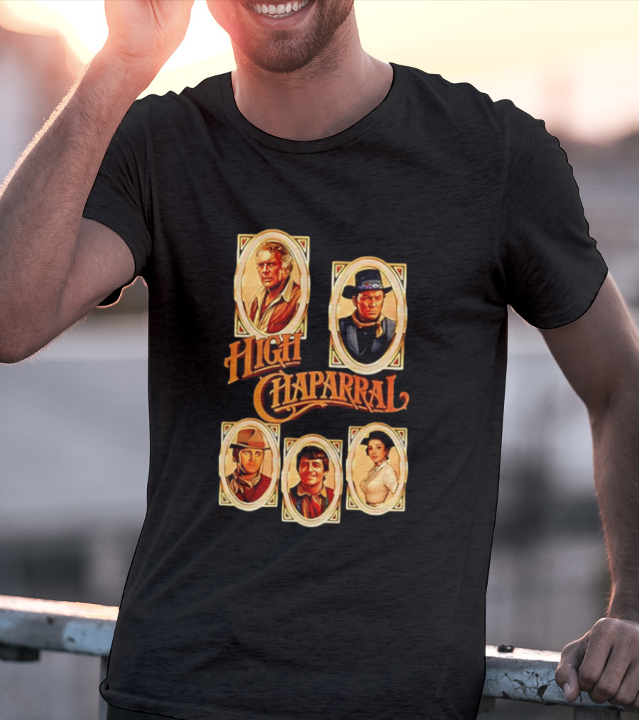 High Chaparral Classic Western Characters Collection T-Shirt