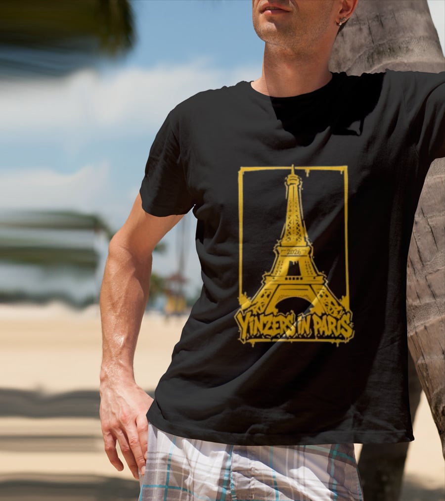 Pittsburgh Steelers Yinzers In Paris Eiffel Tower 2026 T-Shirt