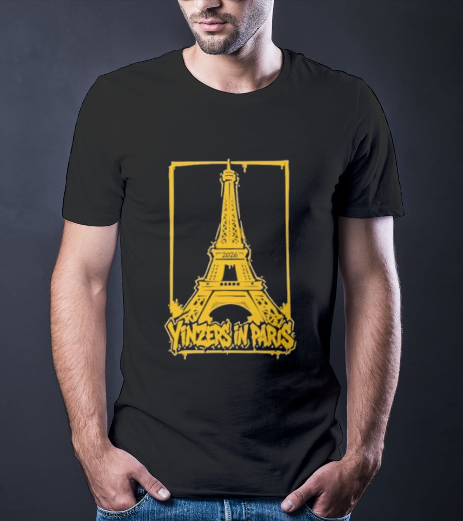 Pittsburgh Steelers Yinzers In Paris Eiffel Tower 2026 T-Shirt