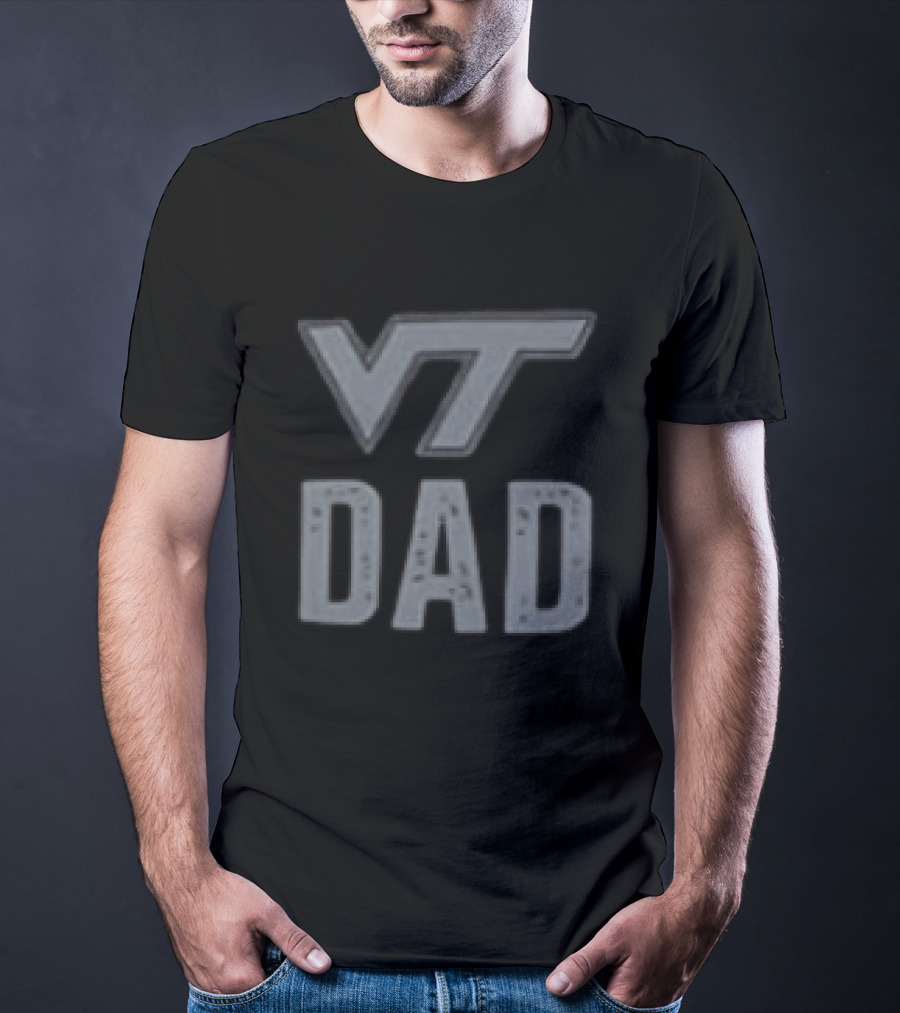 Virginia Tech Hokies VT Dad Father's Day 2026 Two Sided T-Shirt
