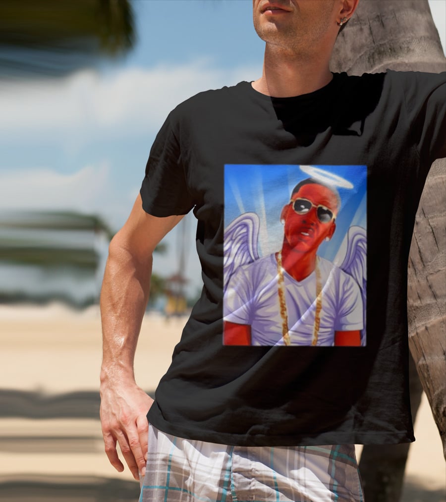 Young Dolph Angel Wings Halo Hip Hop Rap T-Shirt