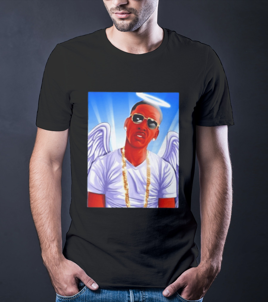 Young Dolph Angel Wings Halo Hip Hop Rap T-Shirt