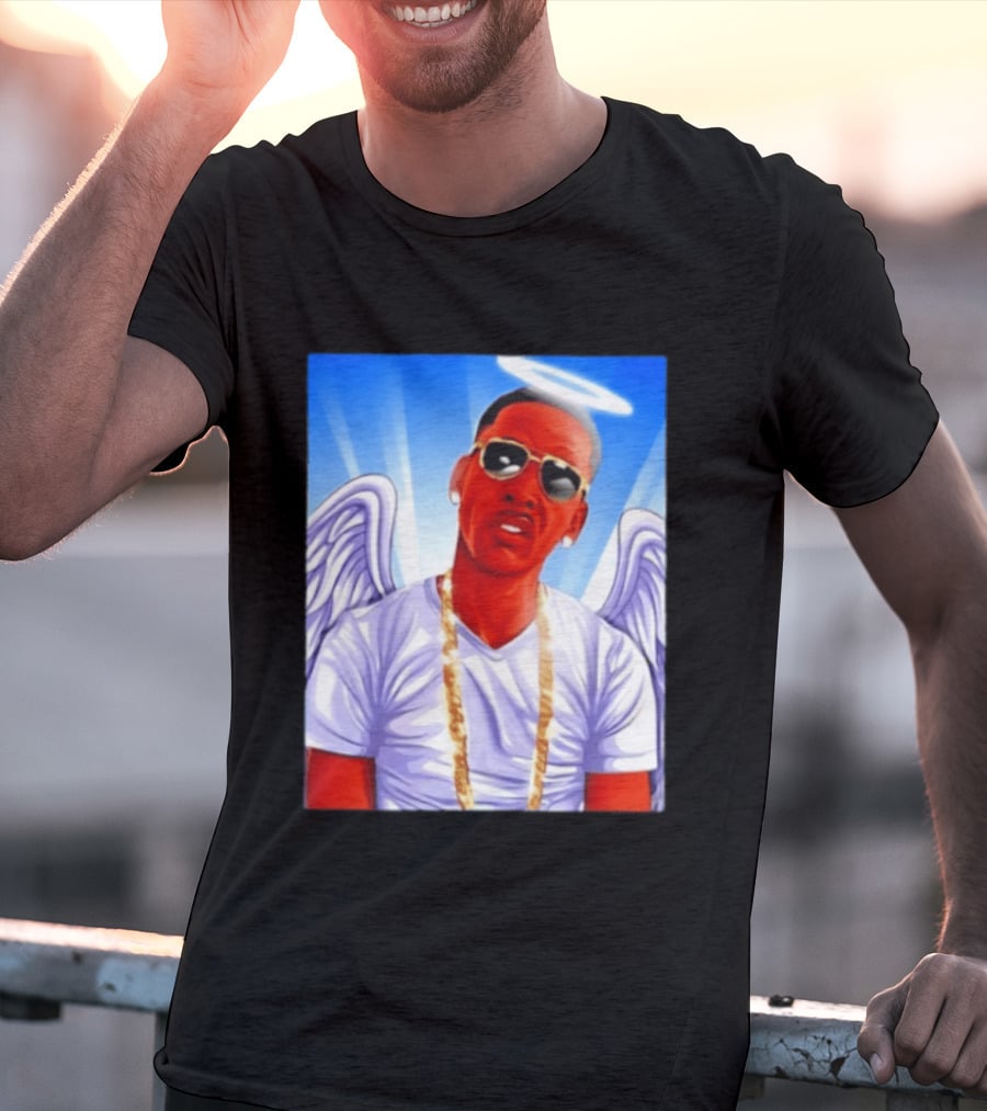 Young Dolph Angel Wings Halo Hip Hop Rap T-Shirt