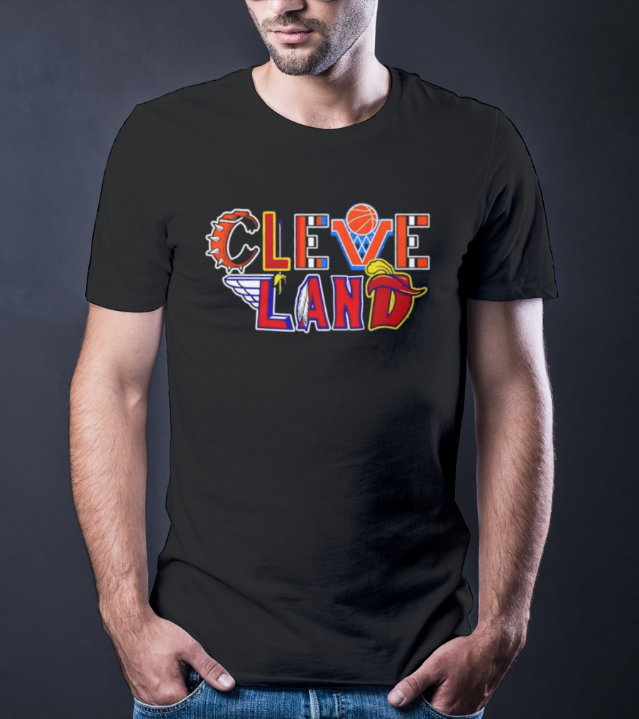 Cleveland Land Basketball Baseball Wings Cavalier Hat T-Shirt