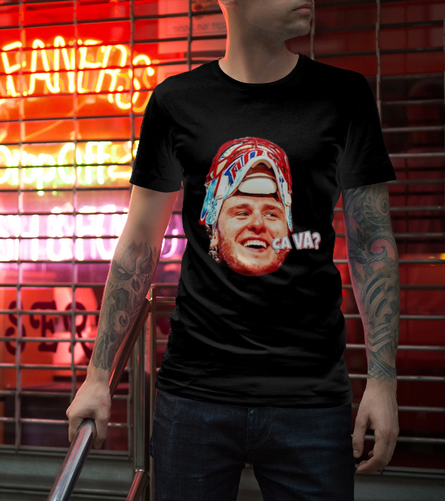 Dobeš Ça Va Big Face New Jersey Devils Hockey Fans Iconic Expression T-Shirt