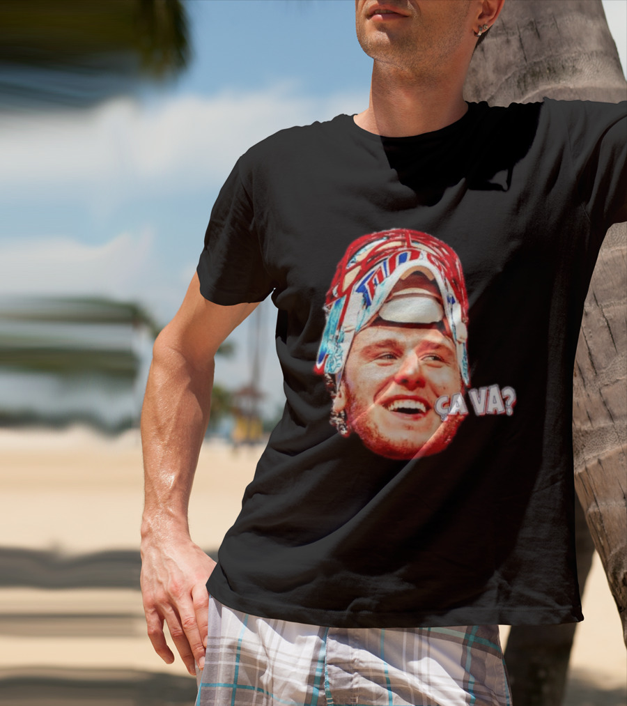 Dobeš Ça Va Big Face New Jersey Devils Hockey Fans Iconic Expression T-Shirt