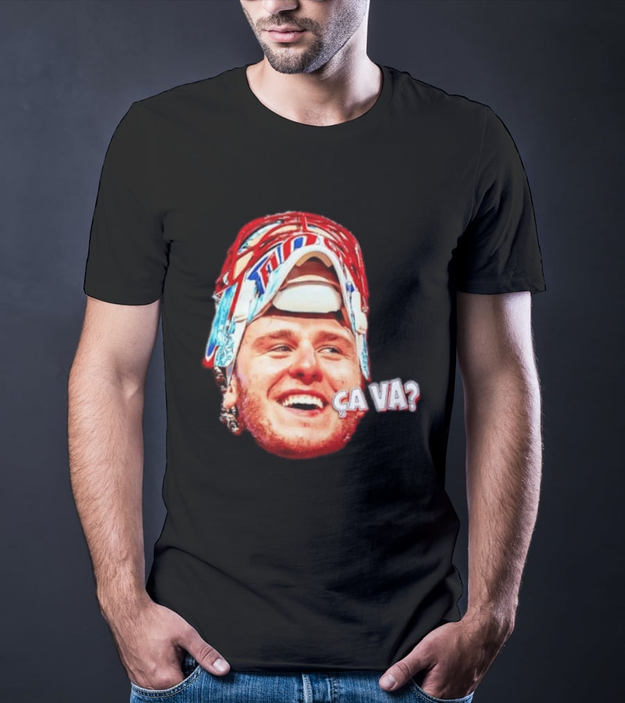 Dobeš Ça Va Big Face New Jersey Devils Hockey Fans Iconic Expression T-Shirt