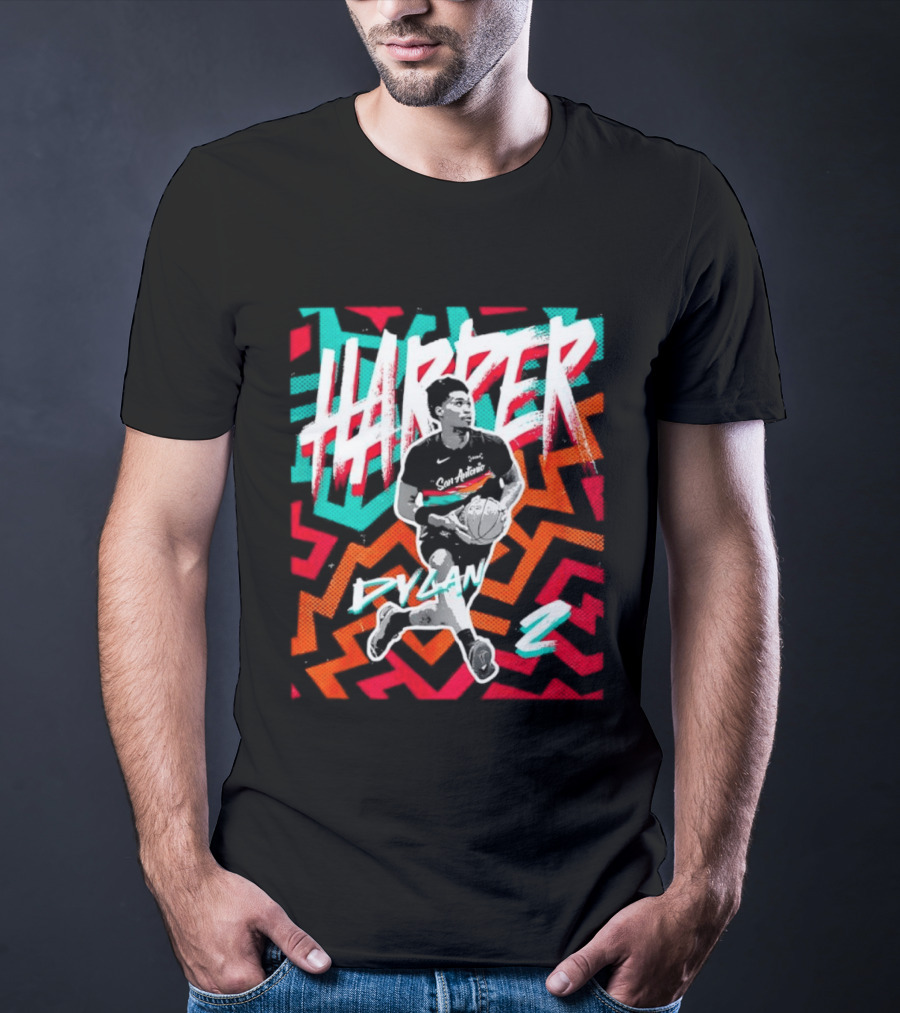 Dylan Harper San Antonio Spurs 2 NBA Fiesta T-Shirt
