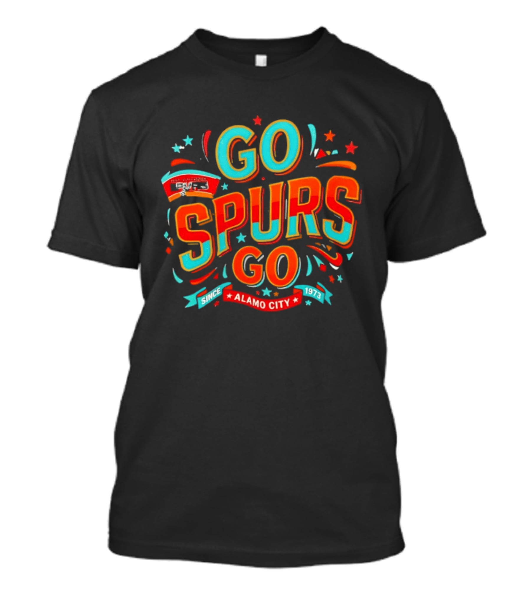 San Antonio Spurs Go Spurs Go Alamo City Since 1973 Celebration T-Shirt