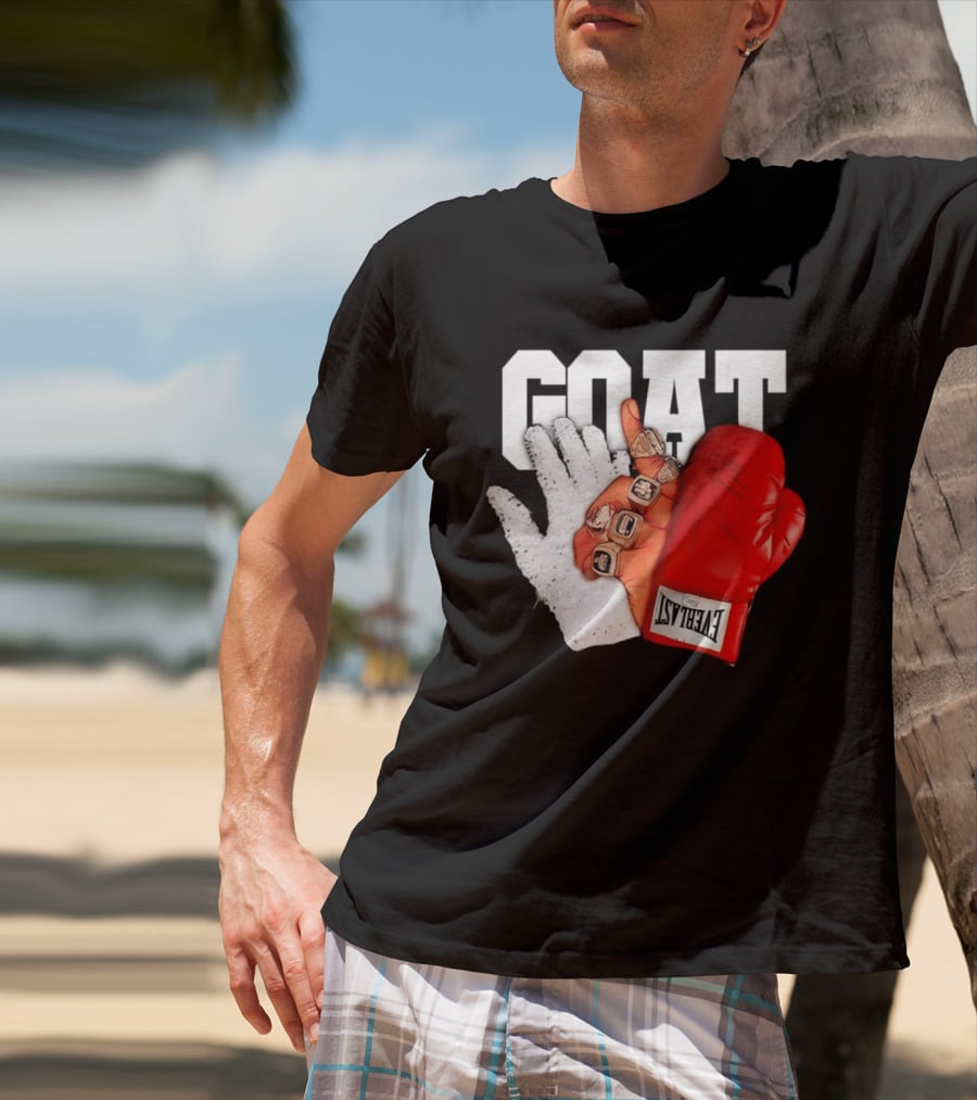 GOAT Michael Jordan Mike Tyson Chicago Bulls 23 Jackson Glove T-Shirt
