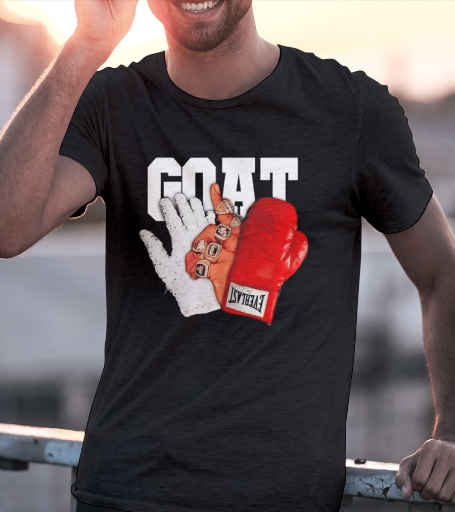 GOAT Michael Jordan Mike Tyson Chicago Bulls 23 Jackson Glove T-Shirt