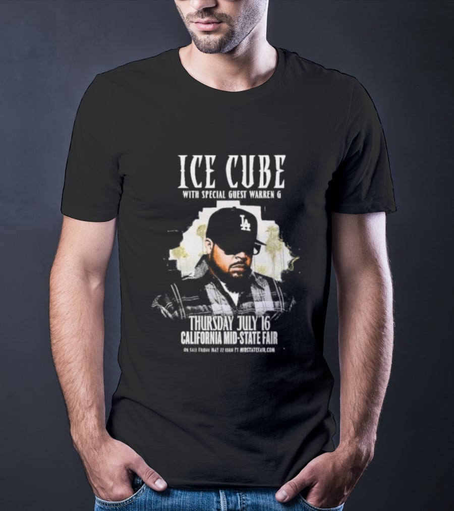 Ice Cube With Special Guest Warren G Thursday July 7 Thunder Valley Casino Resort T-Shirt