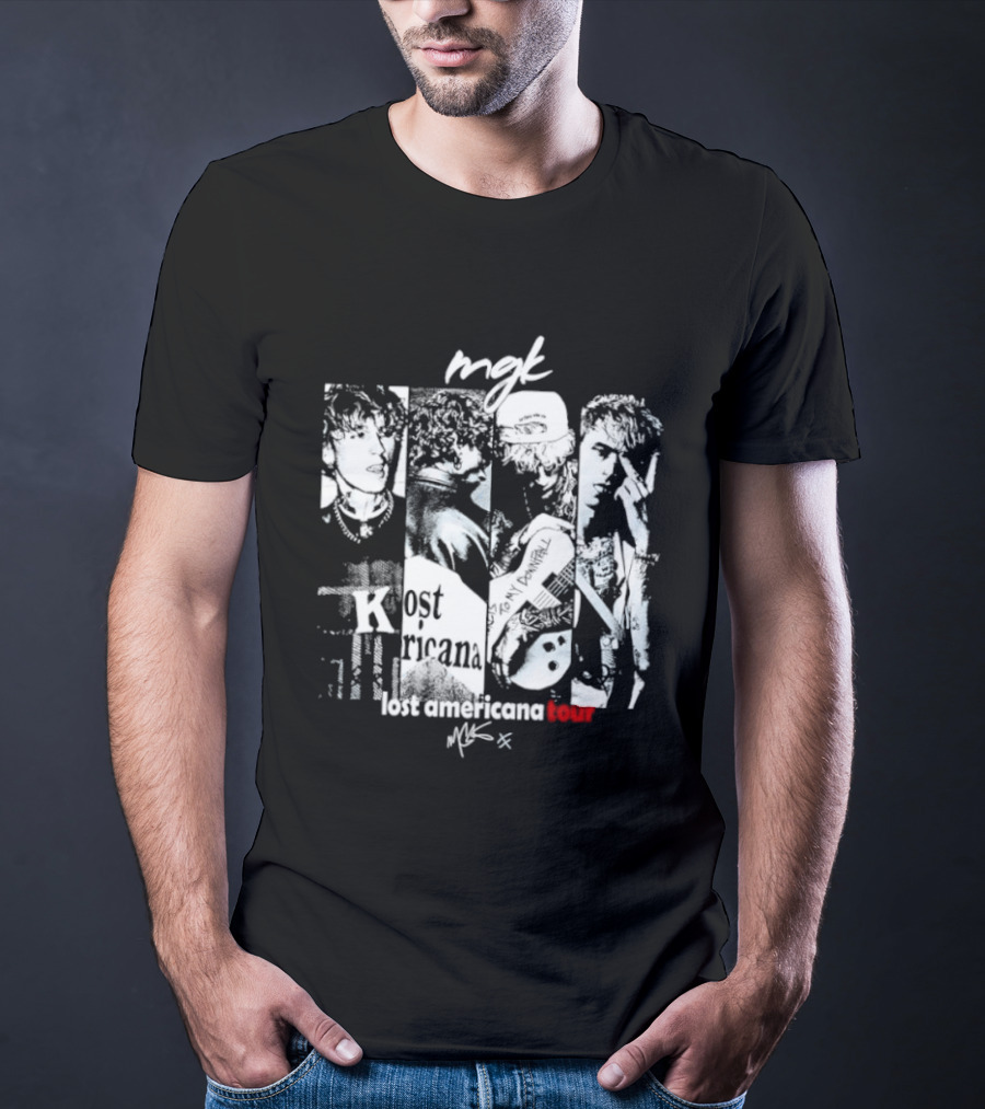 MGK Machine Gun Kelly Lost Americana Tour Guitar 2023 T-Shirt