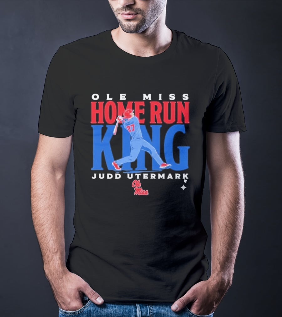 Ole Miss Home Run King Judd Utermark 27 T-Shirt