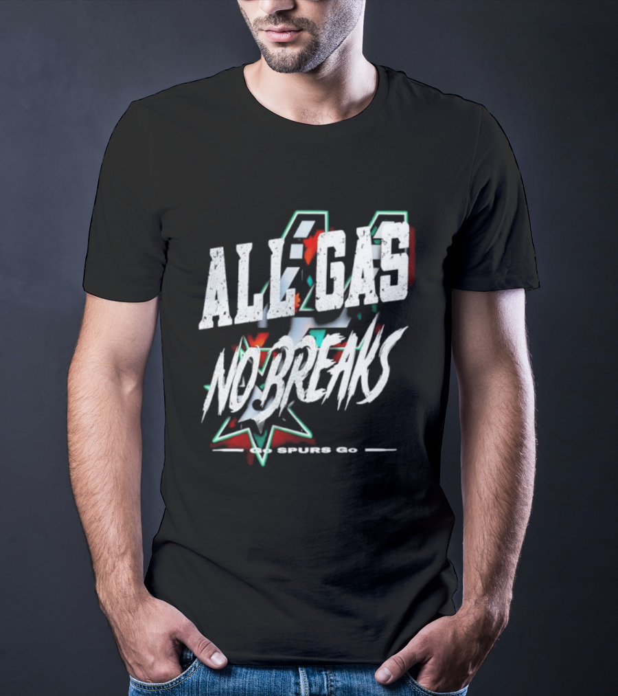 San Antonio Spurs All Gas No Breaks NBA 2023 T-Shirt
