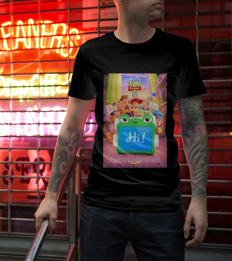 Disney Pixar Toy Story 5 Hi! Let's Play In Theaters June 19 Playtime Has A New Look T-Shirt
