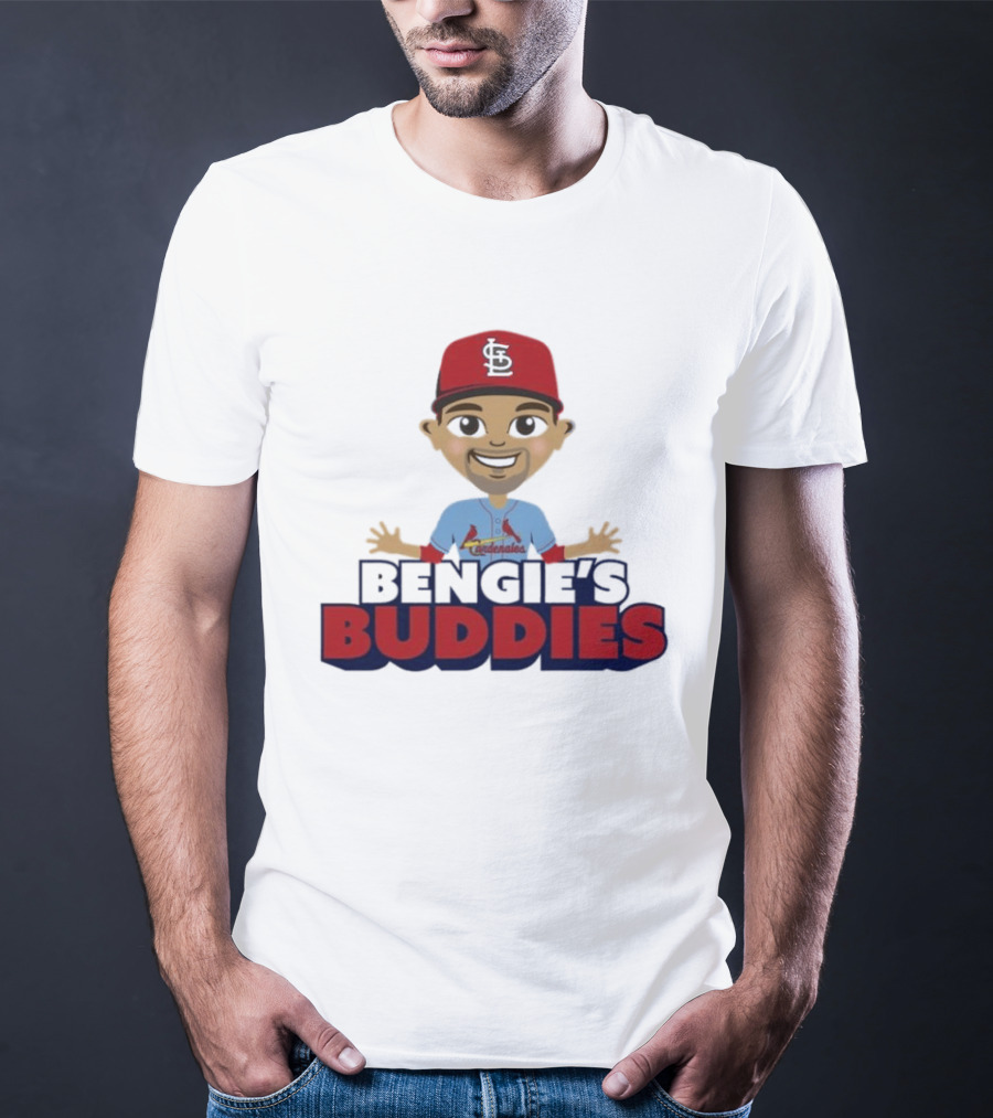 Bengie's Buddies Cardenales StL Baseball Red Cap T-Shirt