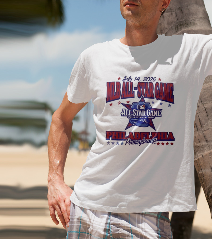July 14 2026 MLB All Star Game Philadelphia Pennsylvania Liberty Bell Stars T-Shirt