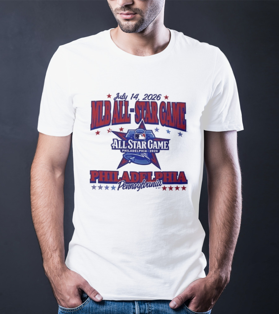 July 14 2026 MLB All Star Game Philadelphia Pennsylvania Liberty Bell Stars T-Shirt