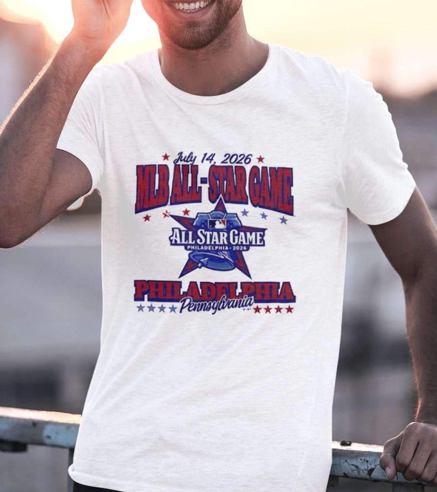 July 14 2026 MLB All Star Game Philadelphia Pennsylvania Liberty Bell Stars T-Shirt