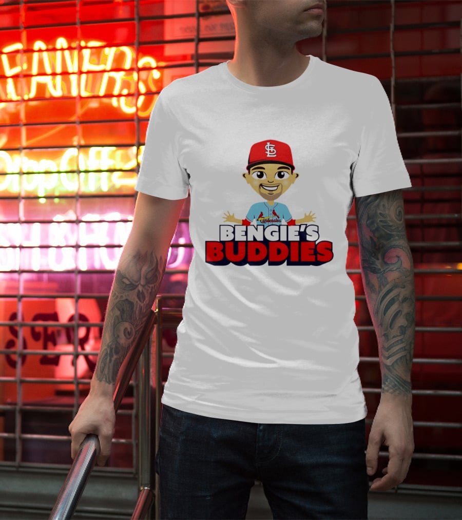 Bengie's Buddies St. Louis Cardinals Cardenales Caricature T-Shirt