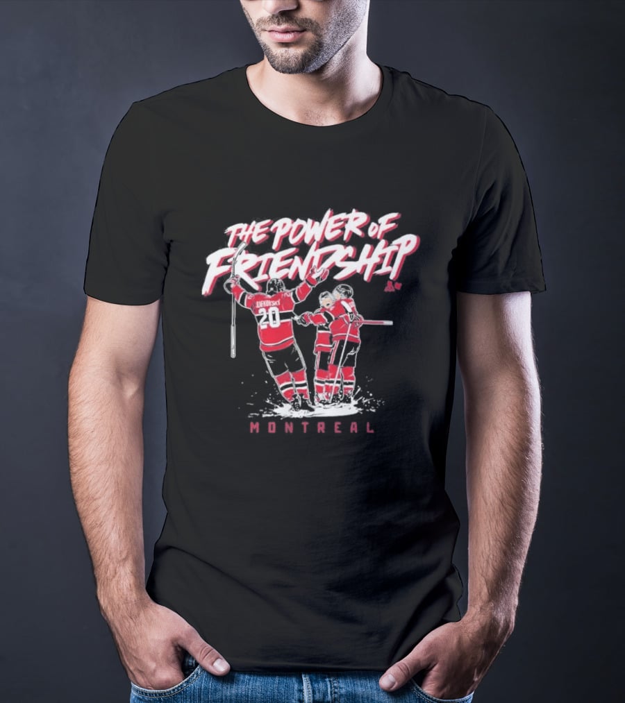 The Power Of Friendship Cole Caufield Nick Suzuki Juraj Slafkovsky Montreal T-Shirt