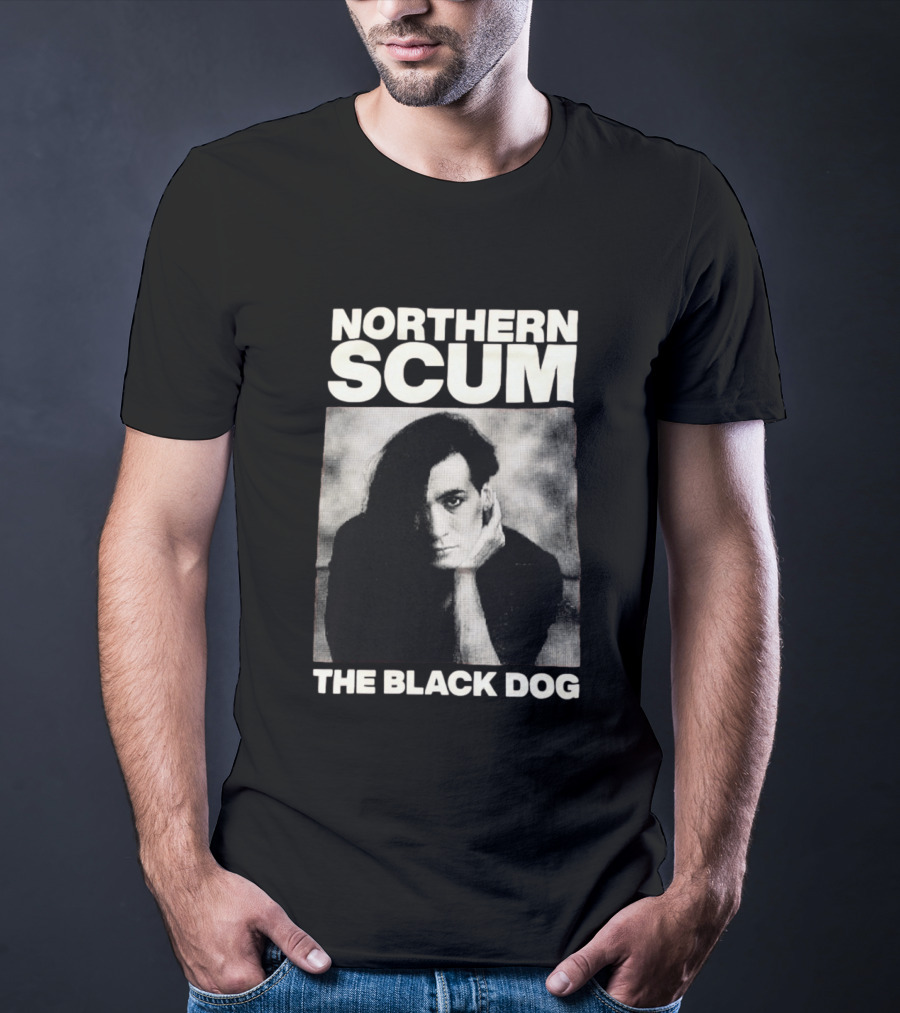 Northern Scum The Black Dog Monochrome T-Shirt