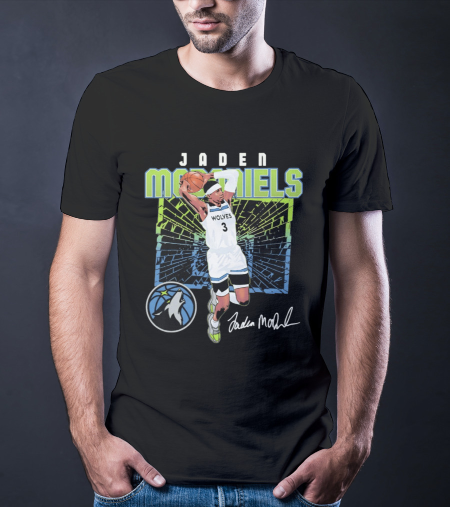 Jaden McDaniels Wolves Basketball Number 3 Minnesota Timberwolves T-Shirt