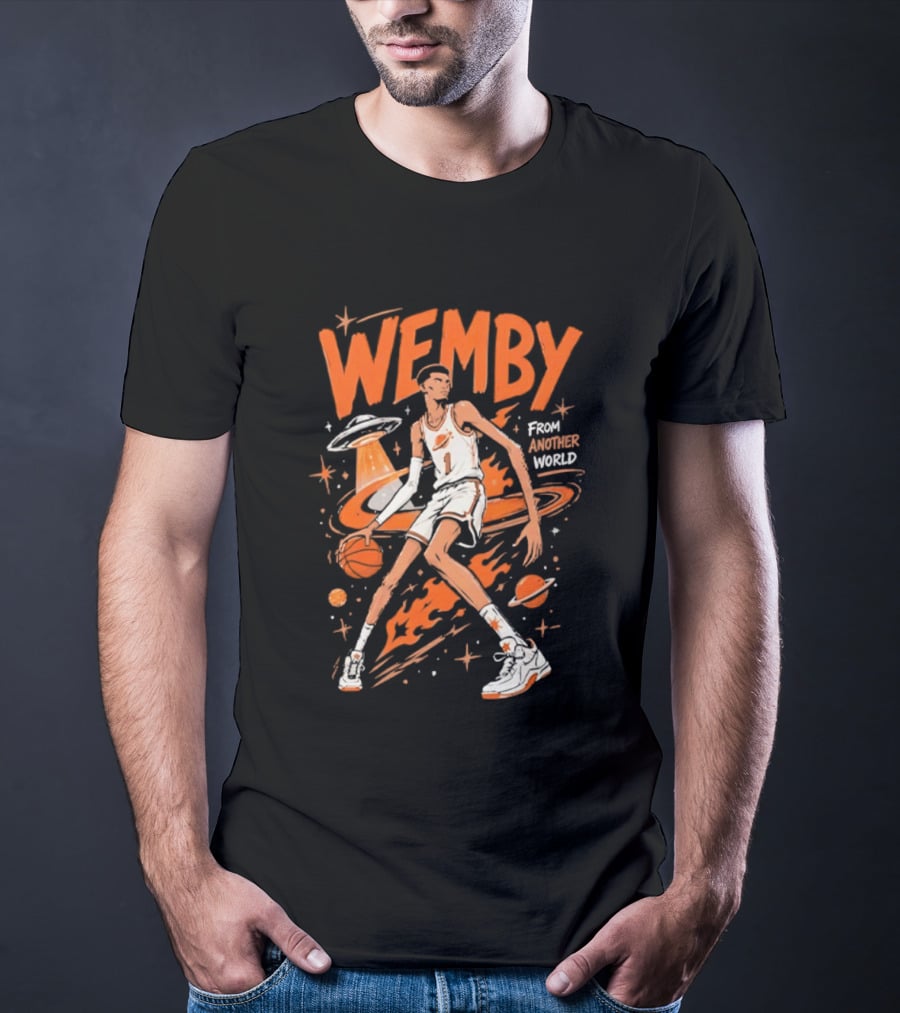 Wemby From Another World San Antonio Spurs Alien Victor Wembanyama T-Shirt