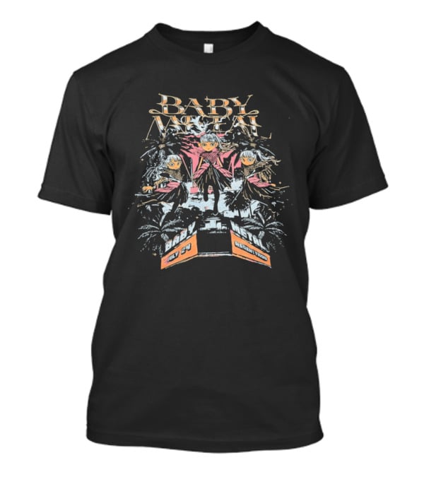 Baby Metal Band Anime Trio With Fireworks And Three Characters T-Shirt