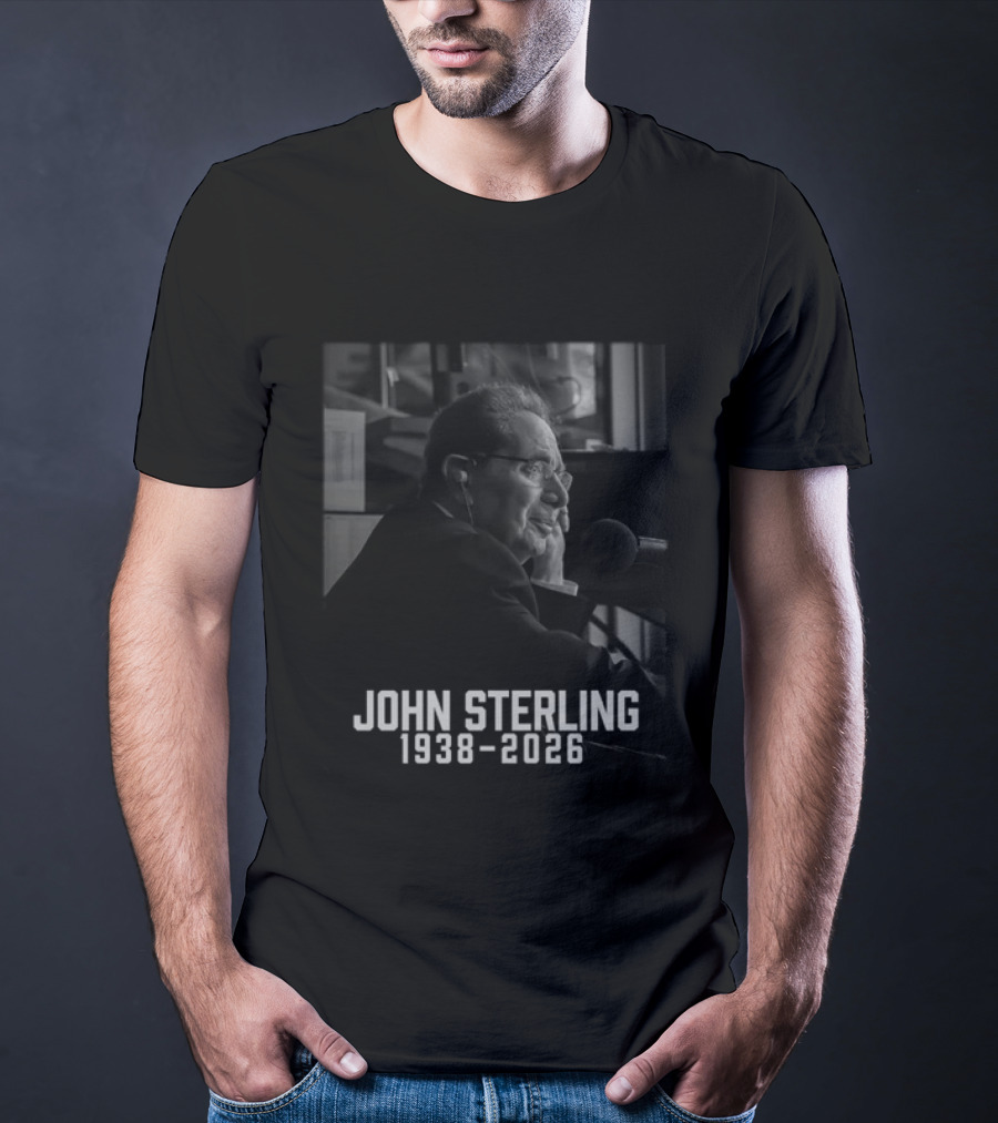 John Sterling 1938 2026 Radio Announcer Microphone T-Shirt