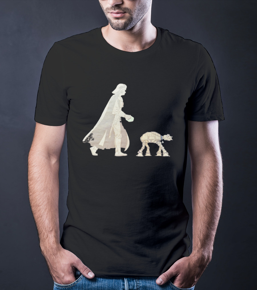 Star Wars Darth Vader Walking AT AT Walker T-Shirt